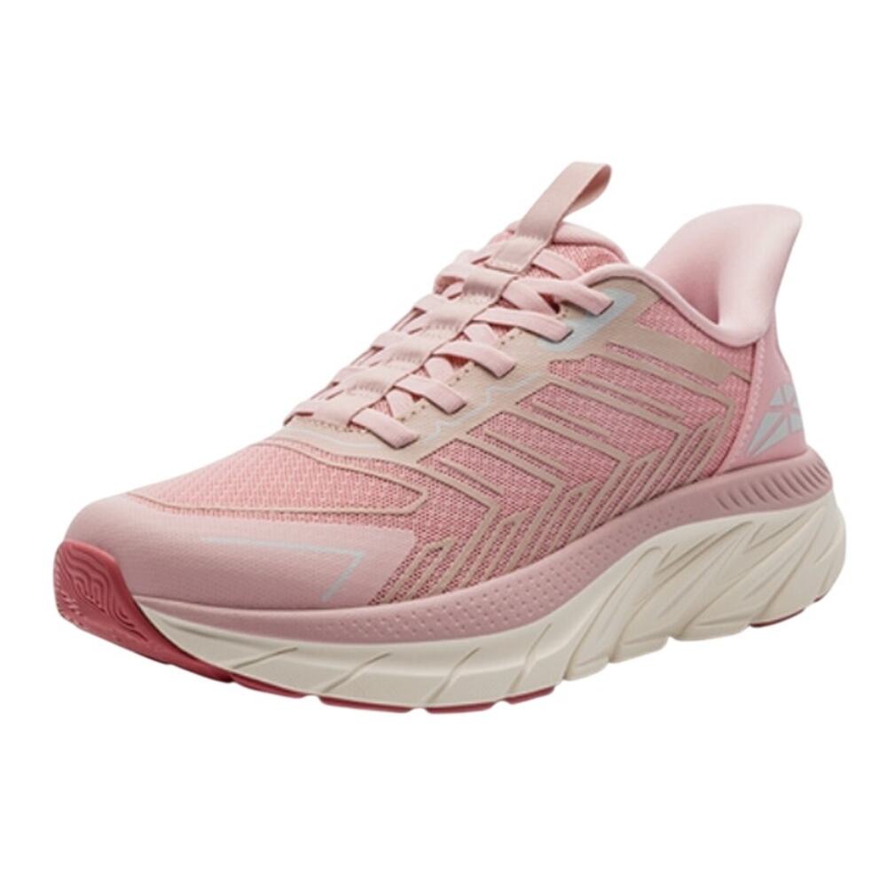 Allswift Women's Slip-On Cushioned Walking Shoes in Pink, Size 8